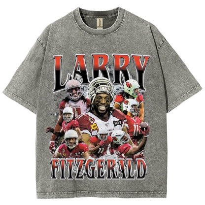 Unisex Fit Washed T-Shirt | Larry Fitzgerald