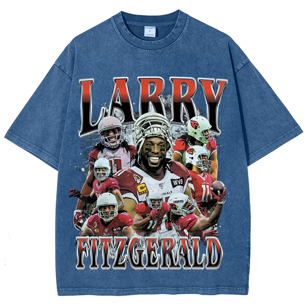 Unisex Fit Washed T-Shirt | Larry Fitzgerald