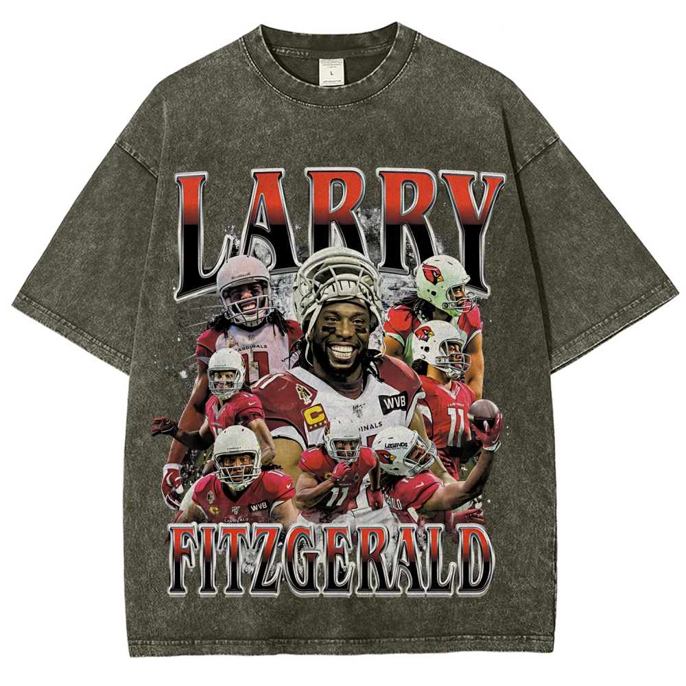 Unisex Fit Washed T-Shirt | Larry Fitzgerald