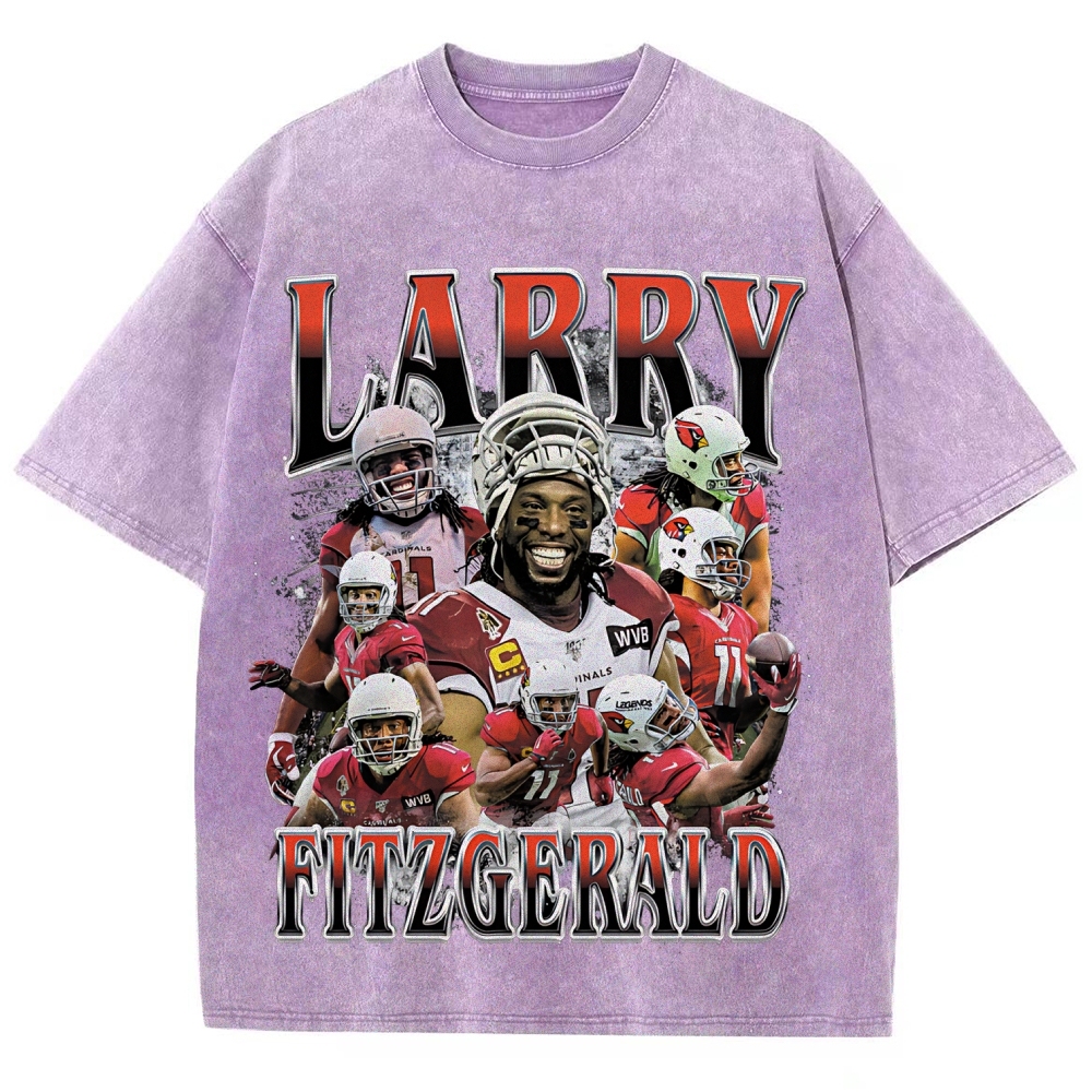 Unisex Fit Washed T-Shirt | Larry Fitzgerald