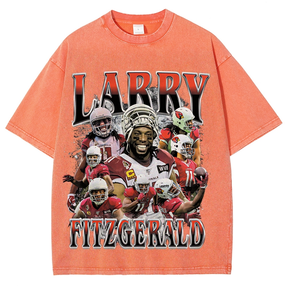 Unisex Fit Washed T-Shirt | Larry Fitzgerald