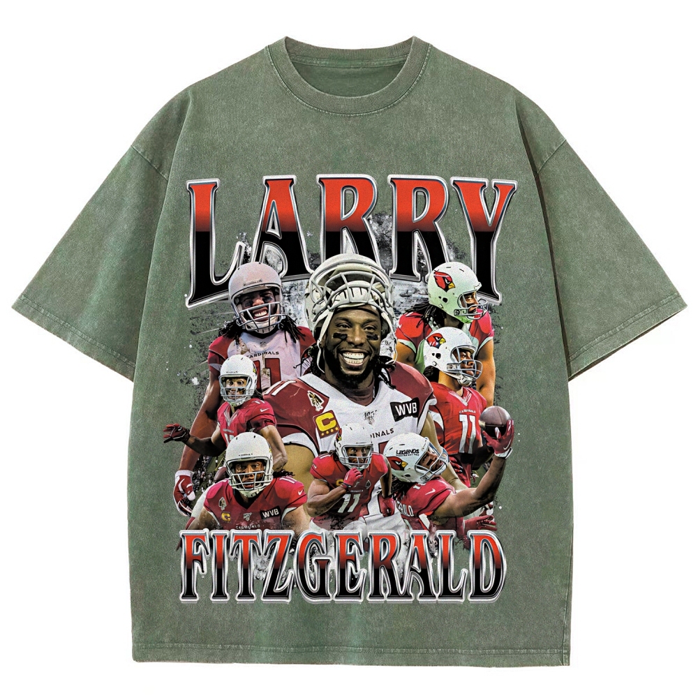 Unisex Fit Washed T-Shirt | Larry Fitzgerald
