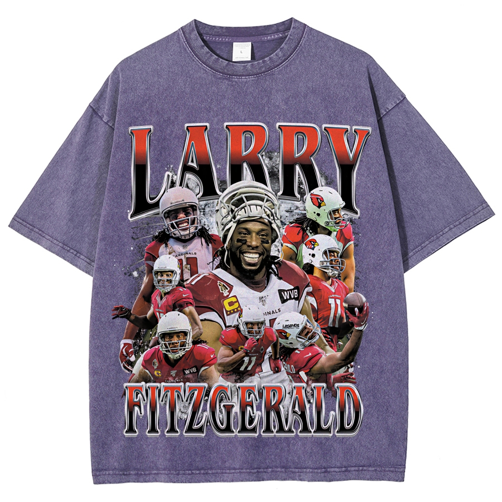Unisex Fit Washed T-Shirt | Larry Fitzgerald
