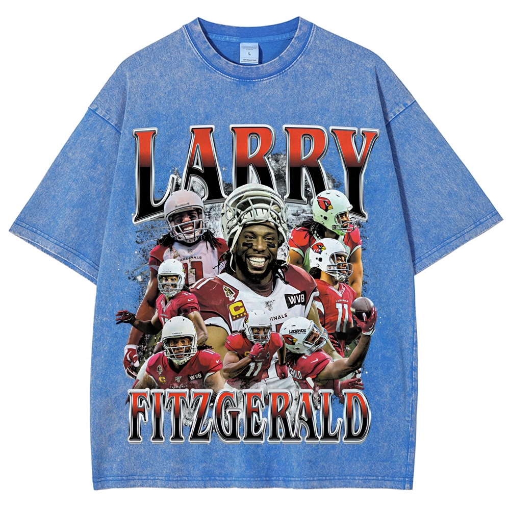Unisex Fit Washed T-Shirt | Larry Fitzgerald