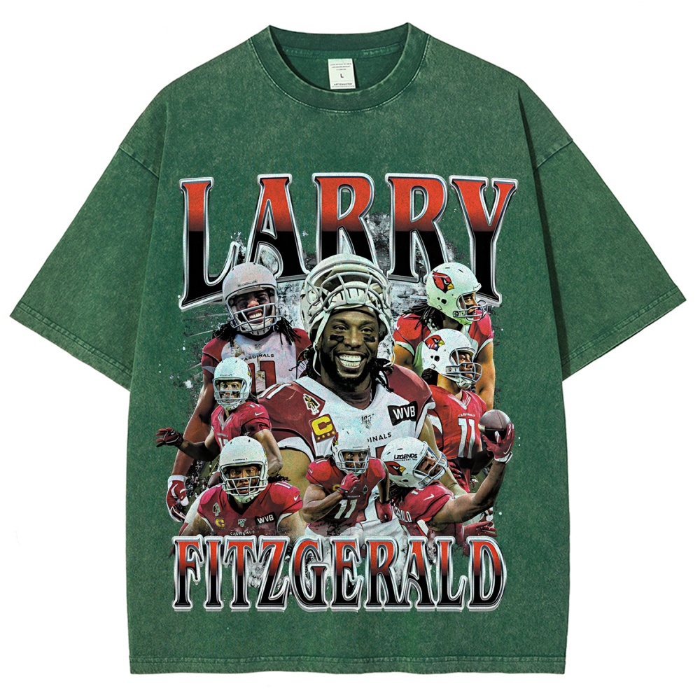 Unisex Fit Washed T-Shirt | Larry Fitzgerald