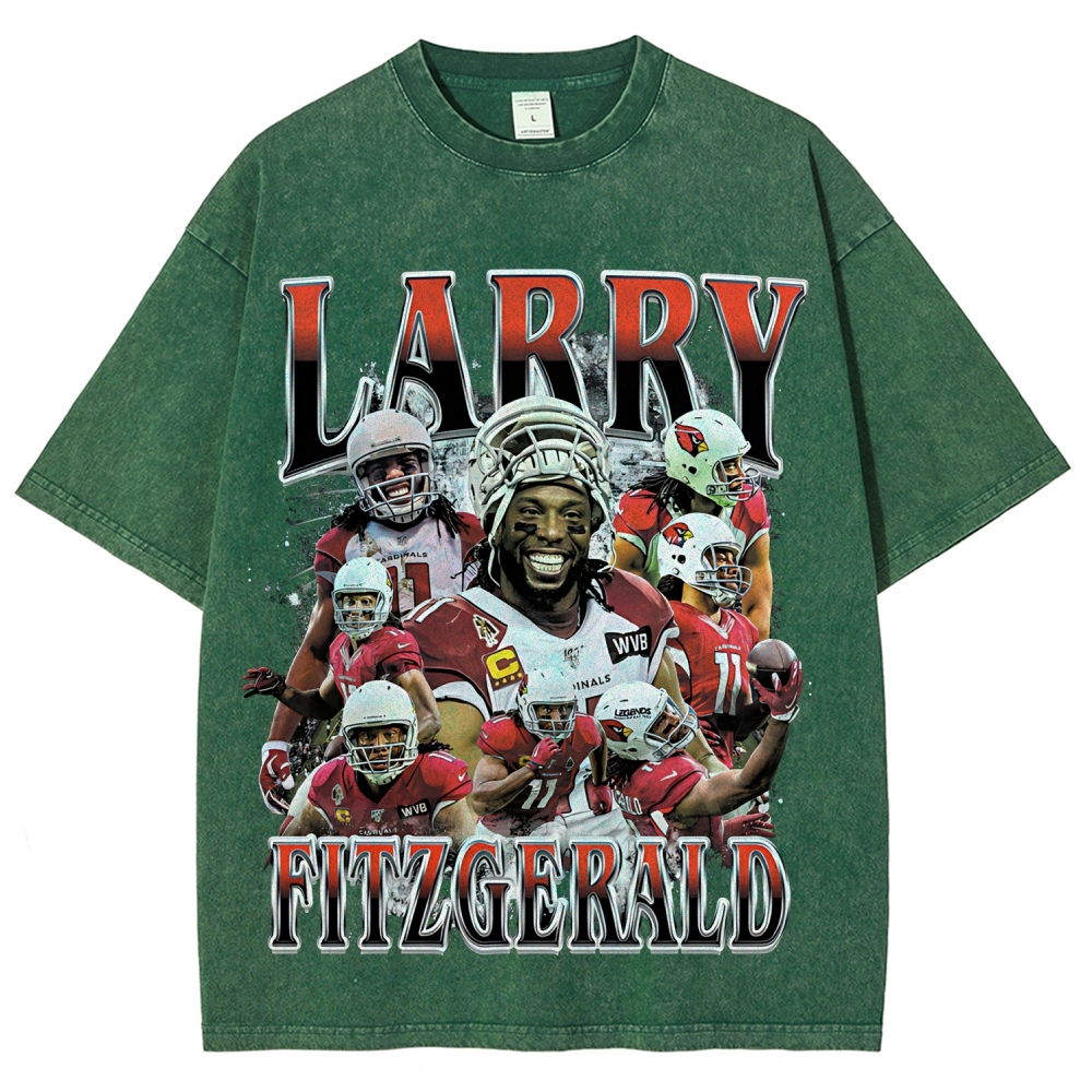 Unisex Fit Washed T-Shirt | Larry Fitzgerald