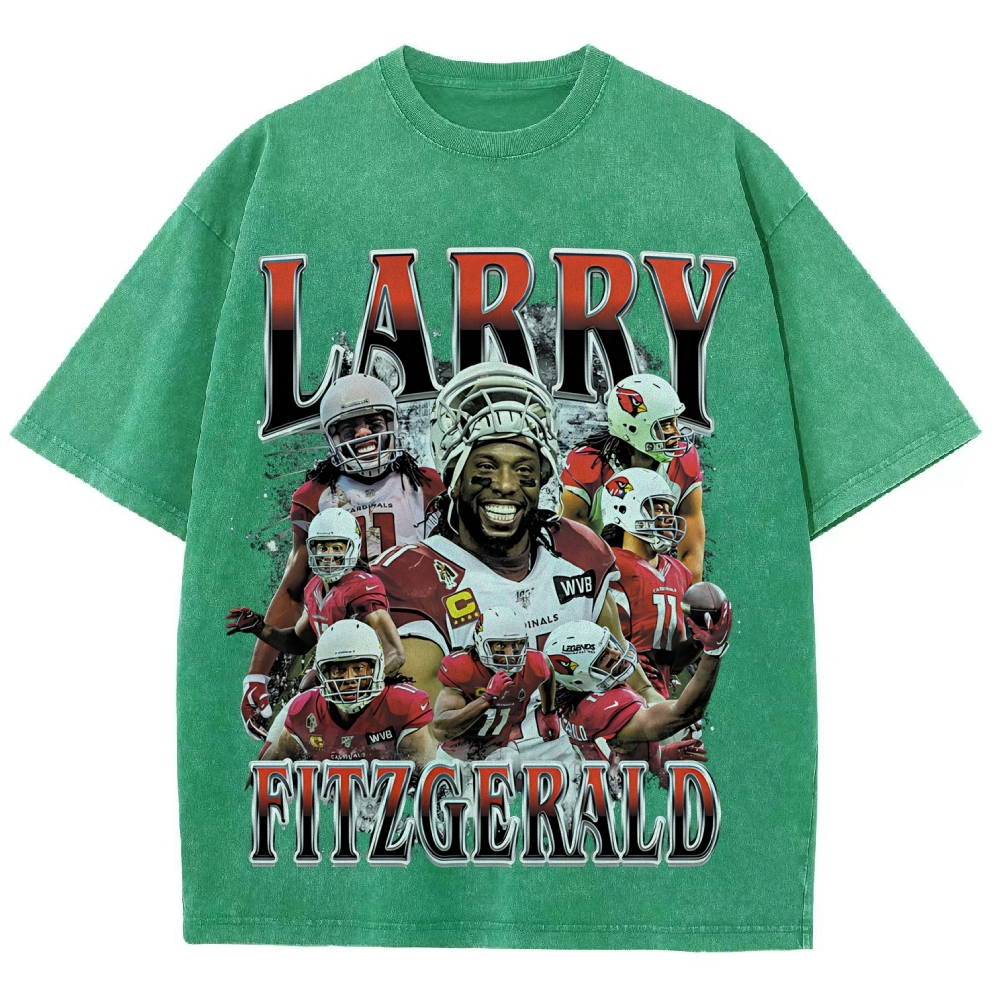 Unisex Fit Washed T-Shirt | Larry Fitzgerald