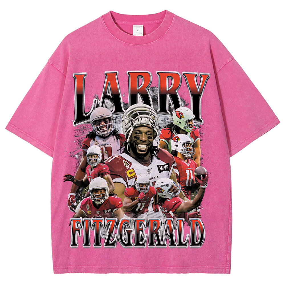 Unisex Fit Washed T-Shirt | Larry Fitzgerald