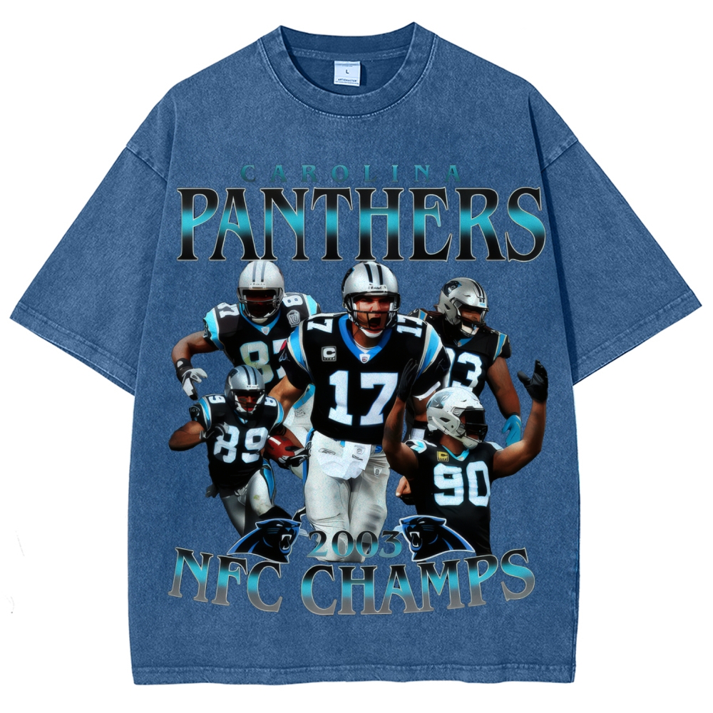 Unisex Fit Washed T-Shirt | Carolina Panthers