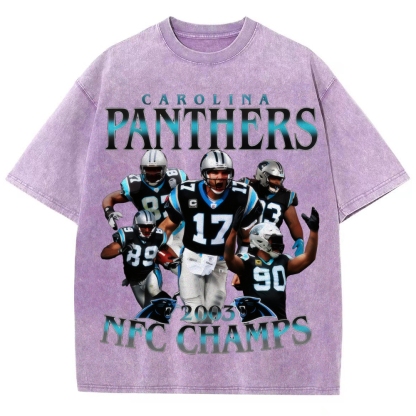 Unisex Fit Washed T-Shirt | Carolina Panthers