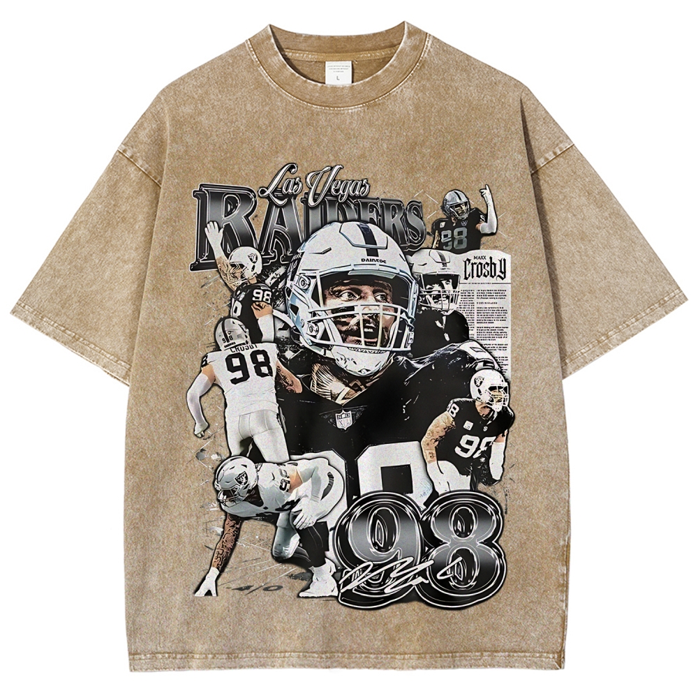 Unisex Fit Washed T-Shirt | Las Vegas Raiders