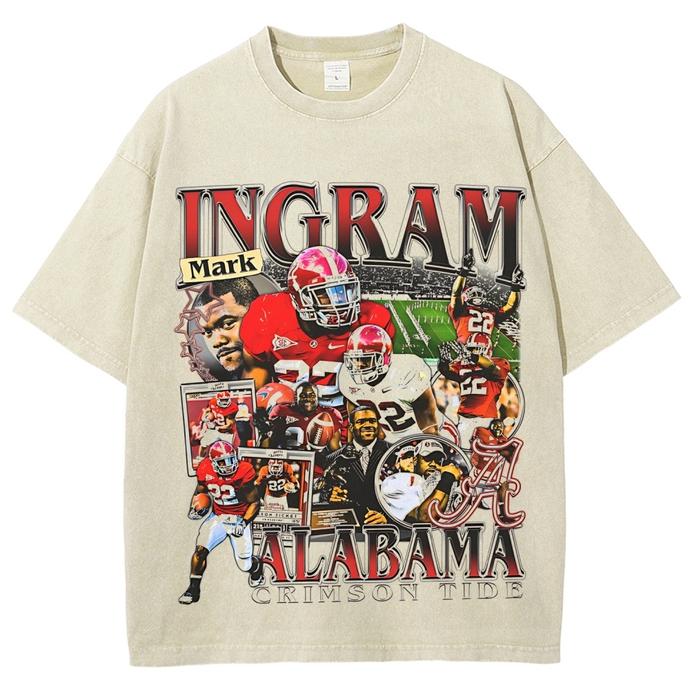 Unisex Fit Washed T-Shirt | Mark Ingram