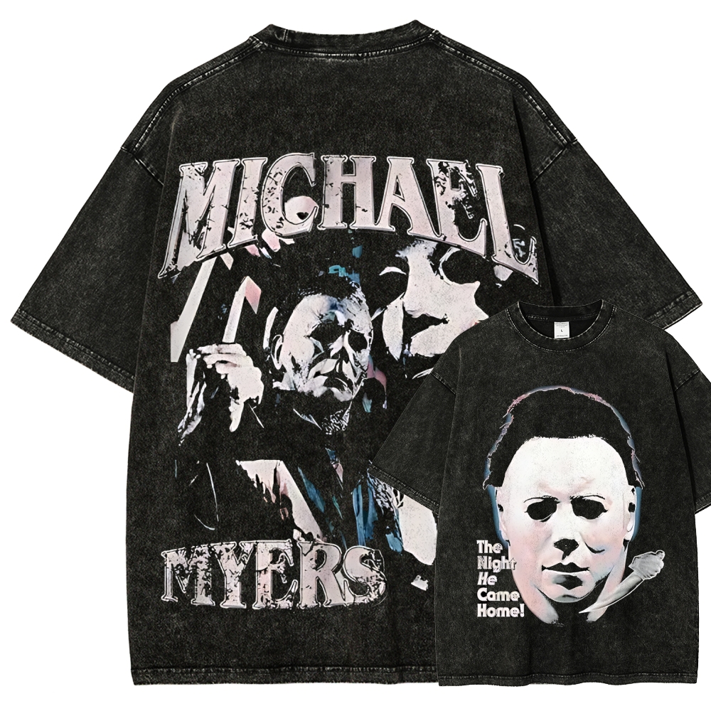 Unisex Fit Washed T-Shirt | Michael Myers