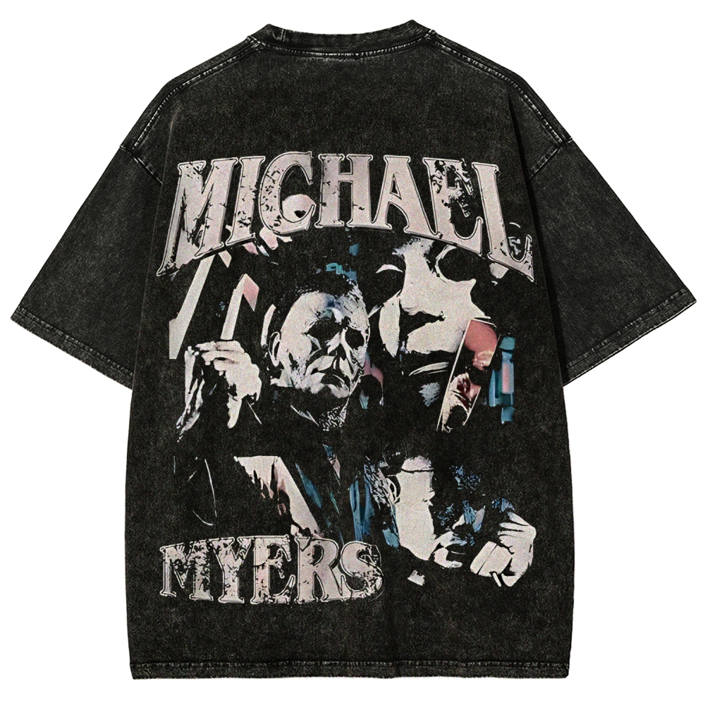Unisex Fit Washed T-Shirt | Michael Myers