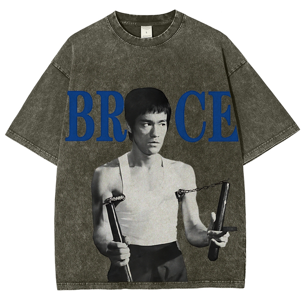 Bruce Lee | Unisex Fit Washed T-Shirt