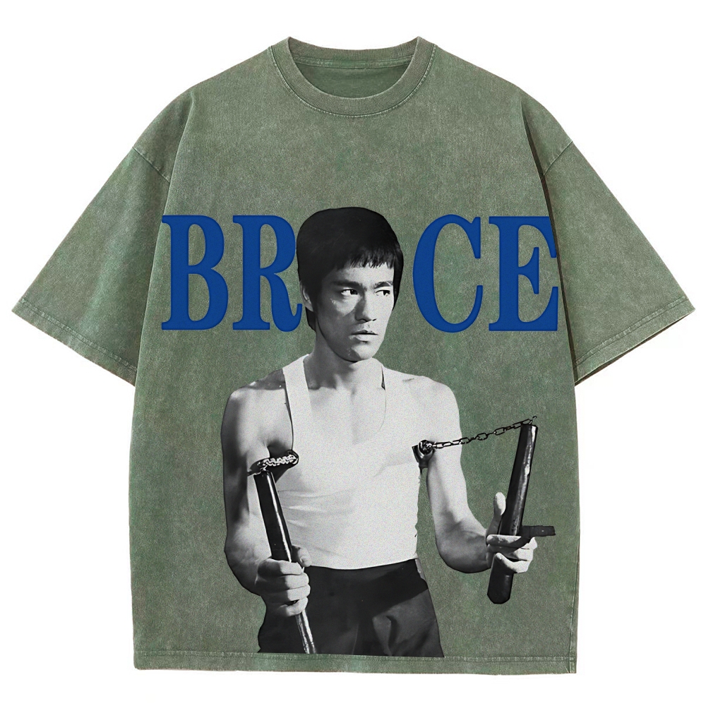 Bruce Lee | Unisex Fit Washed T-Shirt
