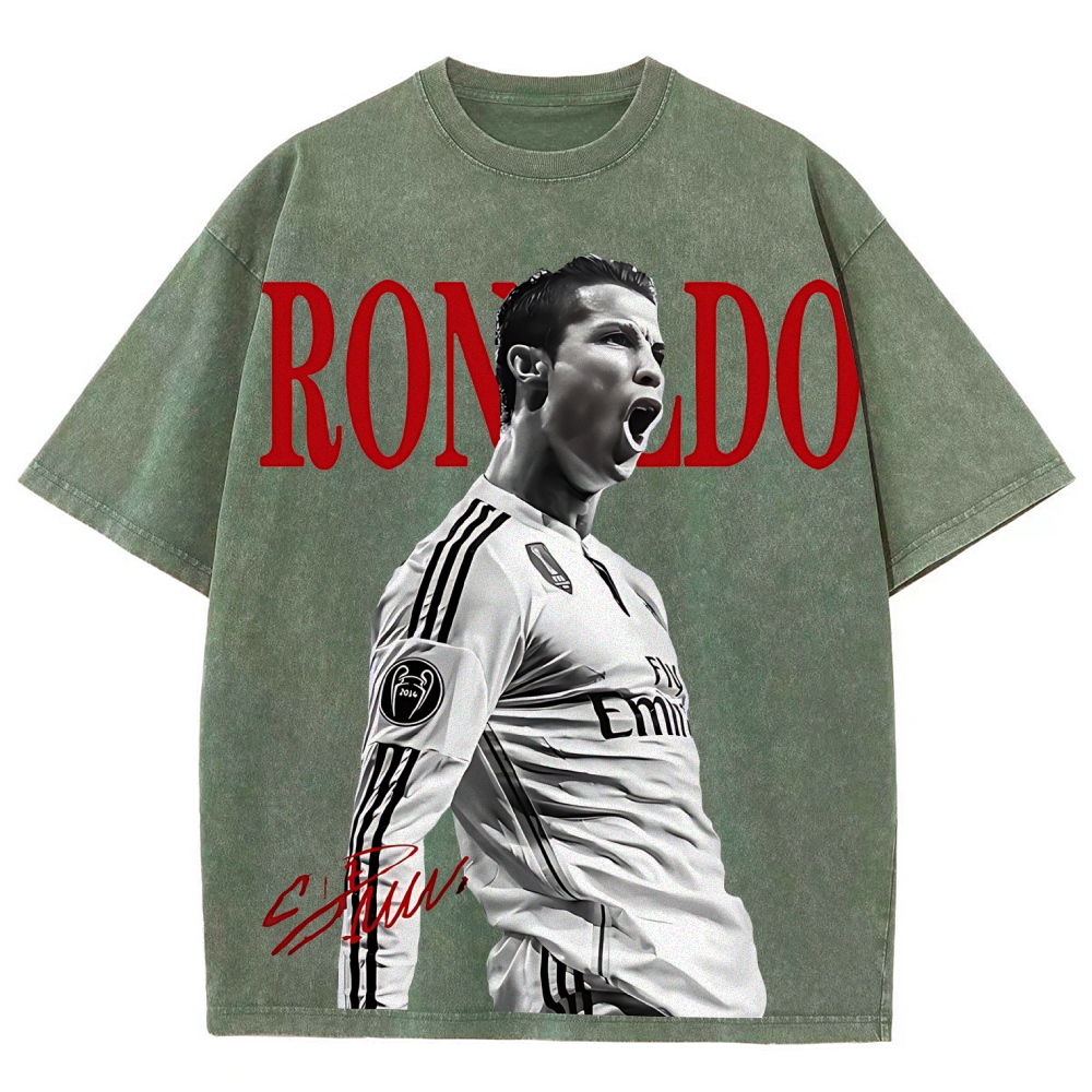 Cristiano Ronaldo | Unisex Fit Washed T-Shirt