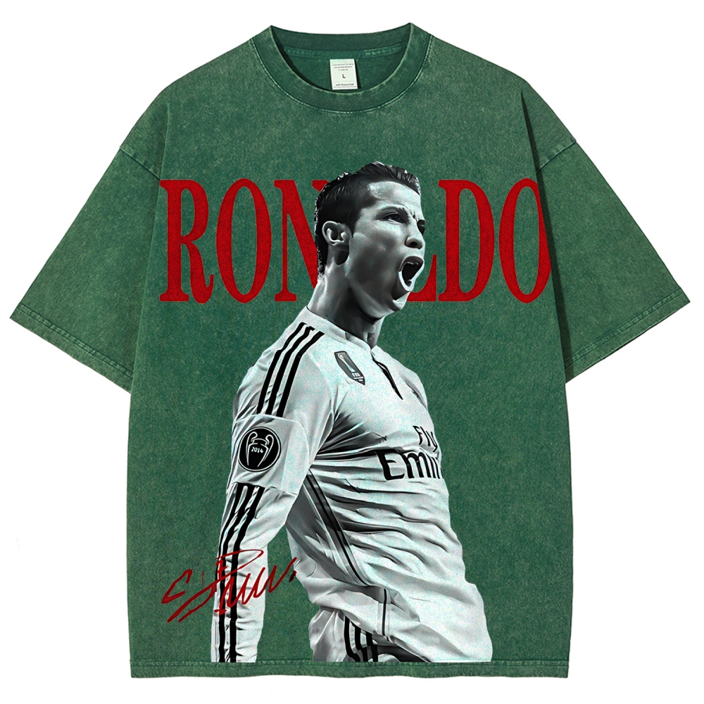 Cristiano Ronaldo | Unisex Fit Washed T-Shirt