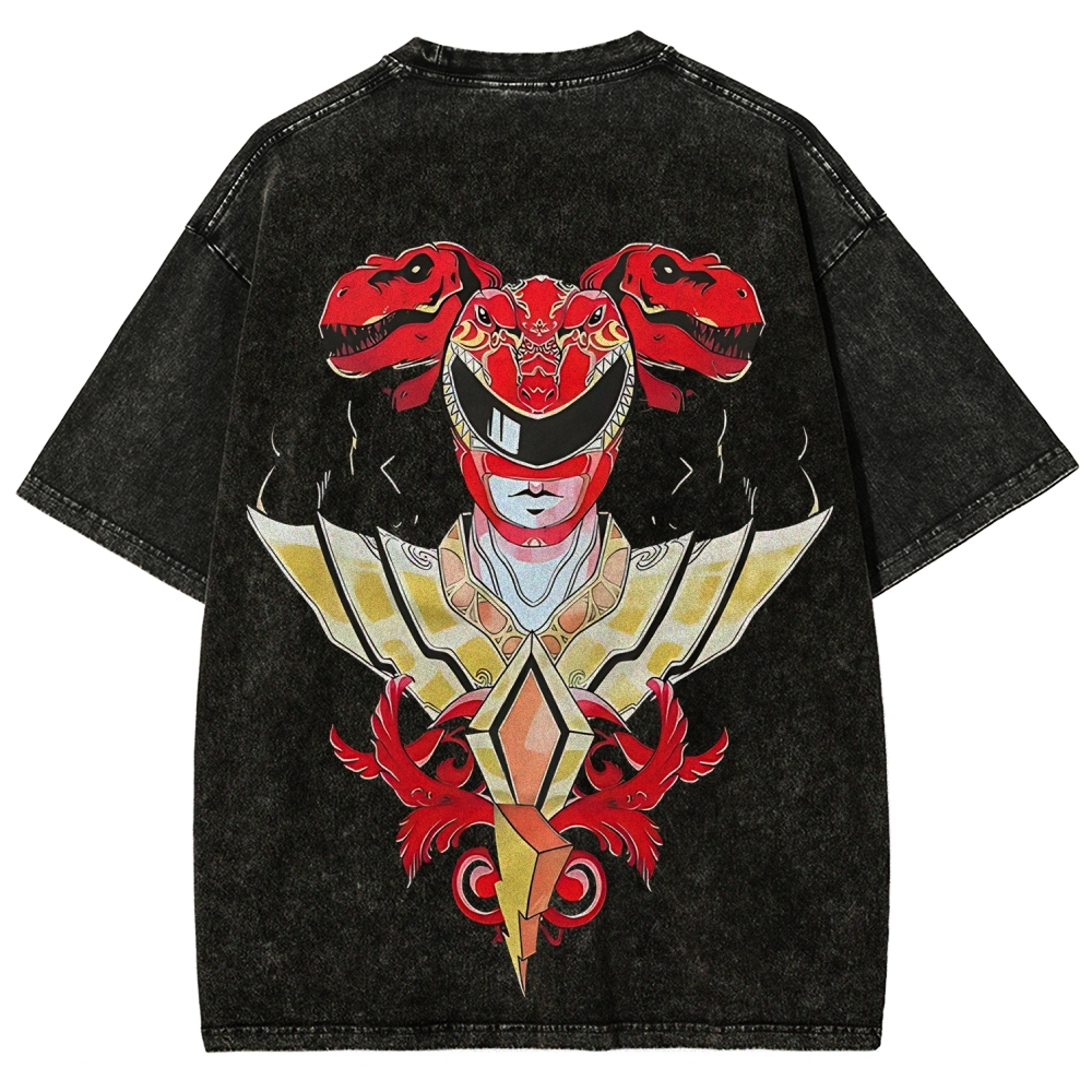 Power Rangers Printed Unisex Washed T-shirt