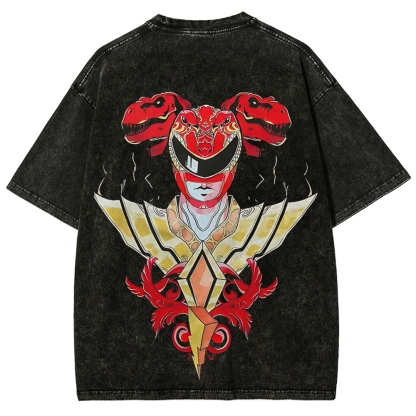 Power Rangers Printed Unisex Washed T-shirt