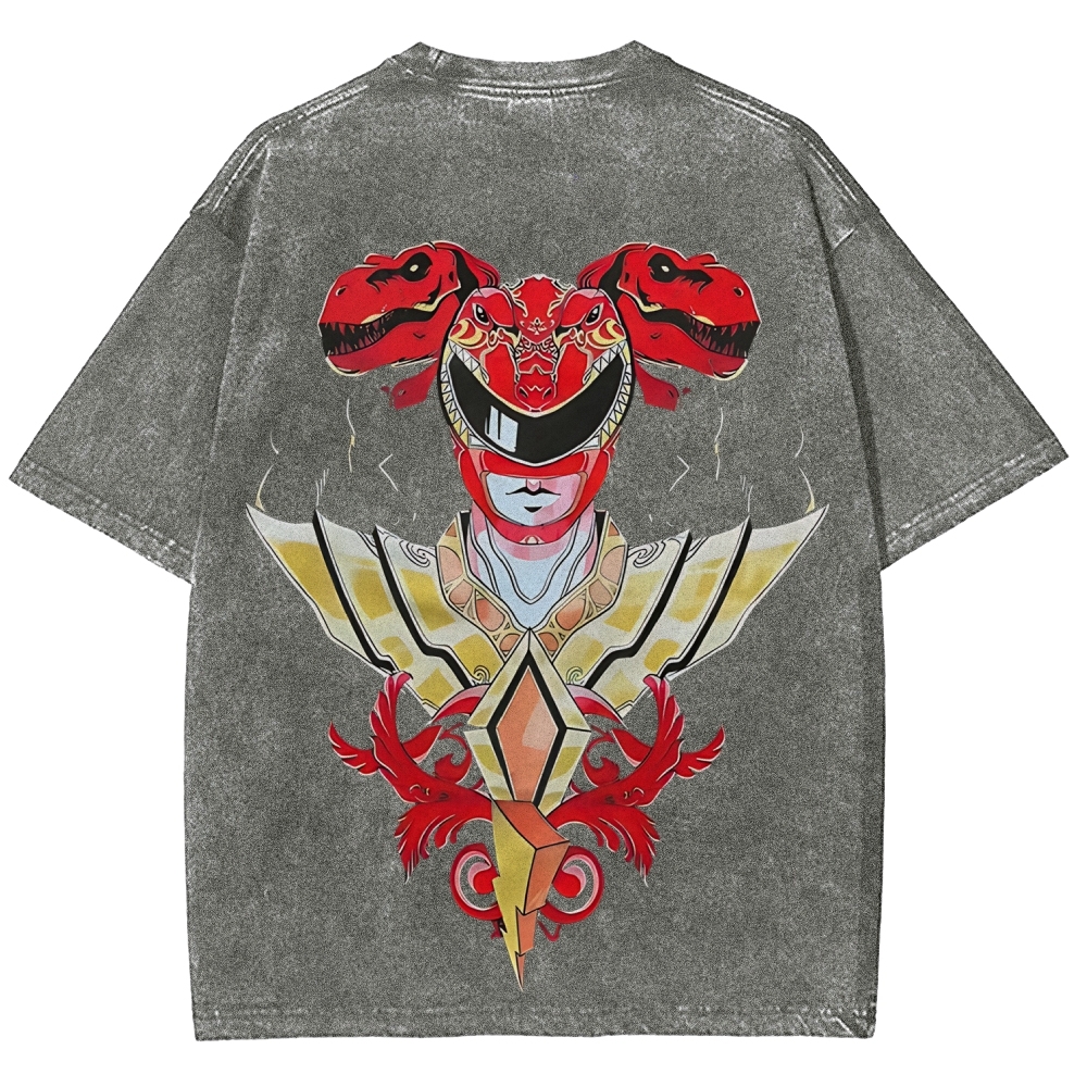 Power Rangers Printed Unisex Washed T-shirt