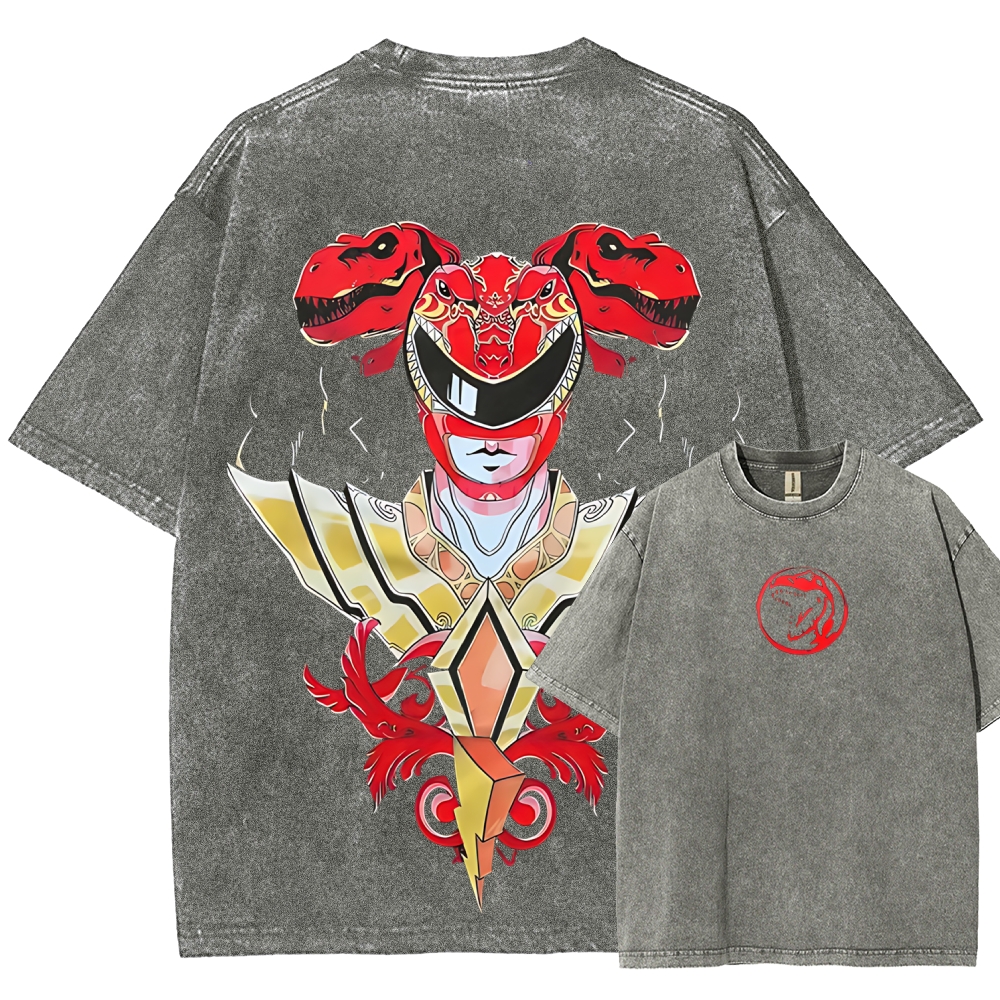 Power Rangers Printed Unisex Washed T-shirt