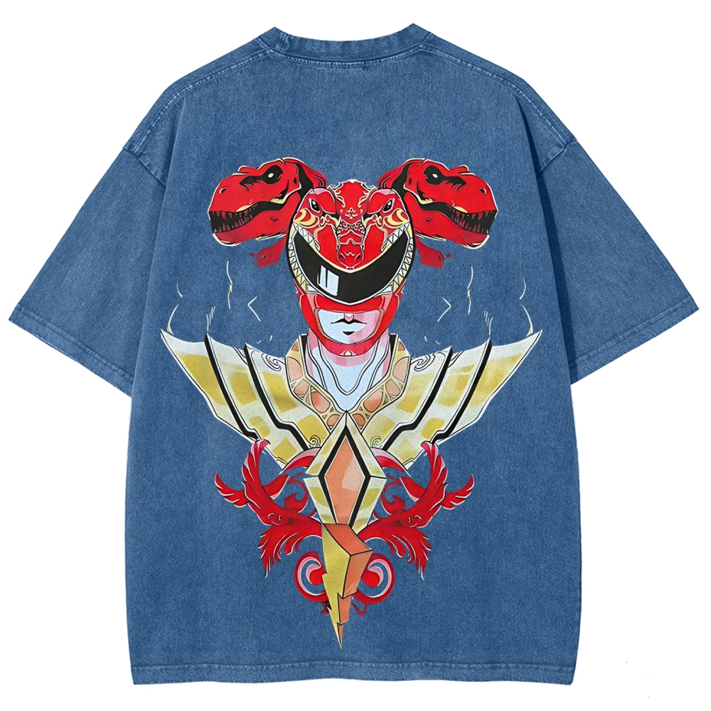 Power Rangers Printed Unisex Washed T-shirt