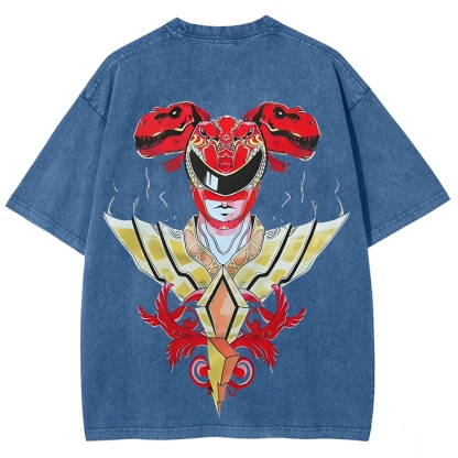 Power Rangers Printed Unisex Washed T-shirt