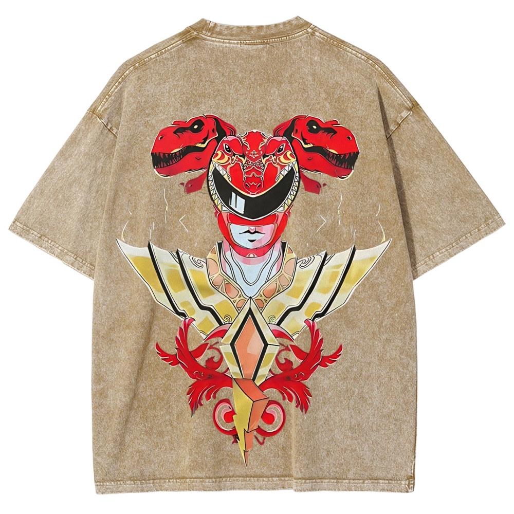 Power Rangers Printed Unisex Washed T-shirt