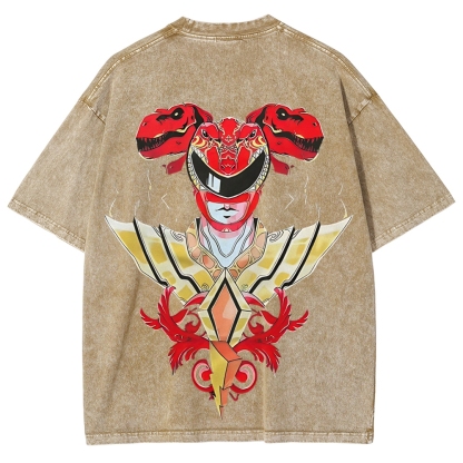 Power Rangers Printed Unisex Washed T-shirt
