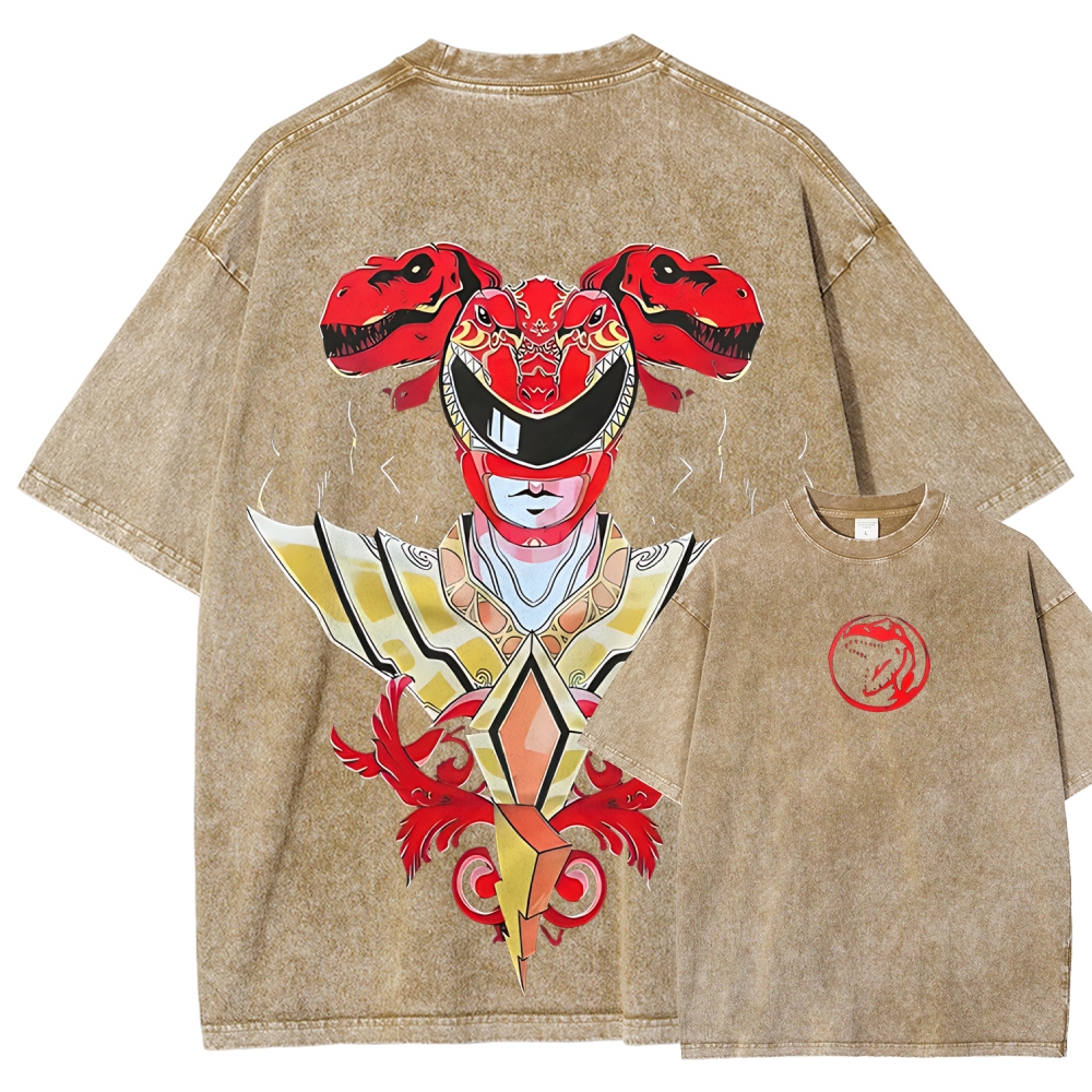 Power Rangers Printed Unisex Washed T-shirt