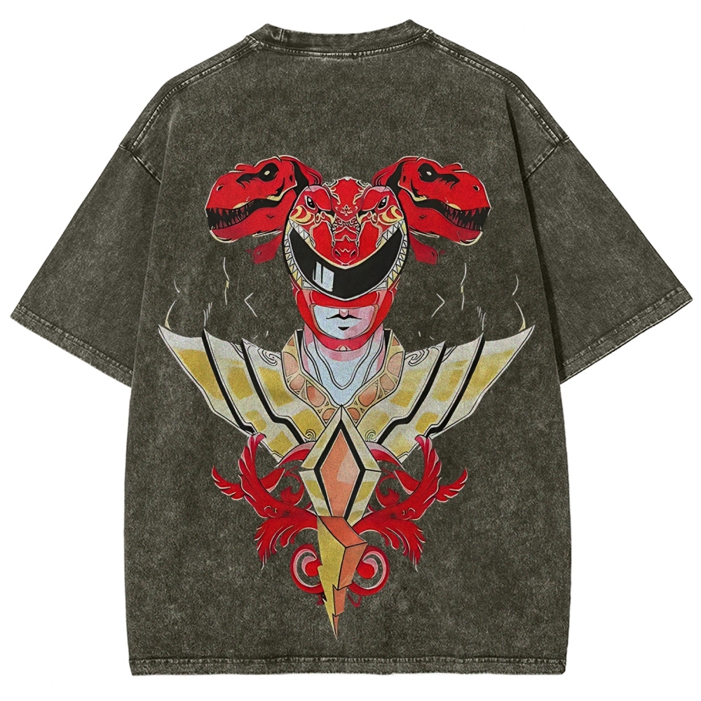 Power Rangers Printed Unisex Washed T-shirt