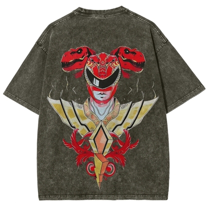 Power Rangers Printed Unisex Washed T-shirt