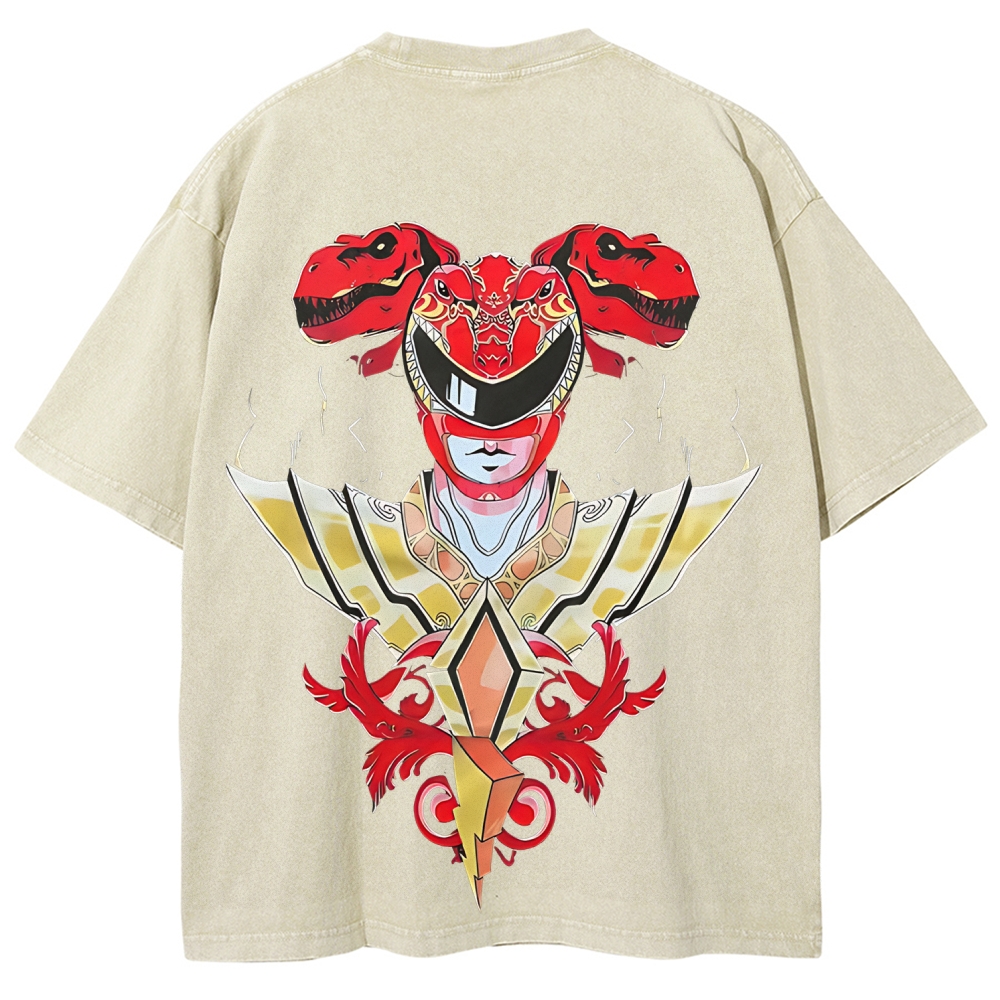 Power Rangers Printed Unisex Washed T-shirt
