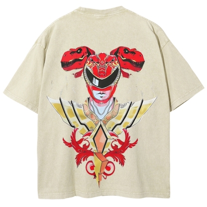 Power Rangers Printed Unisex Washed T-shirt