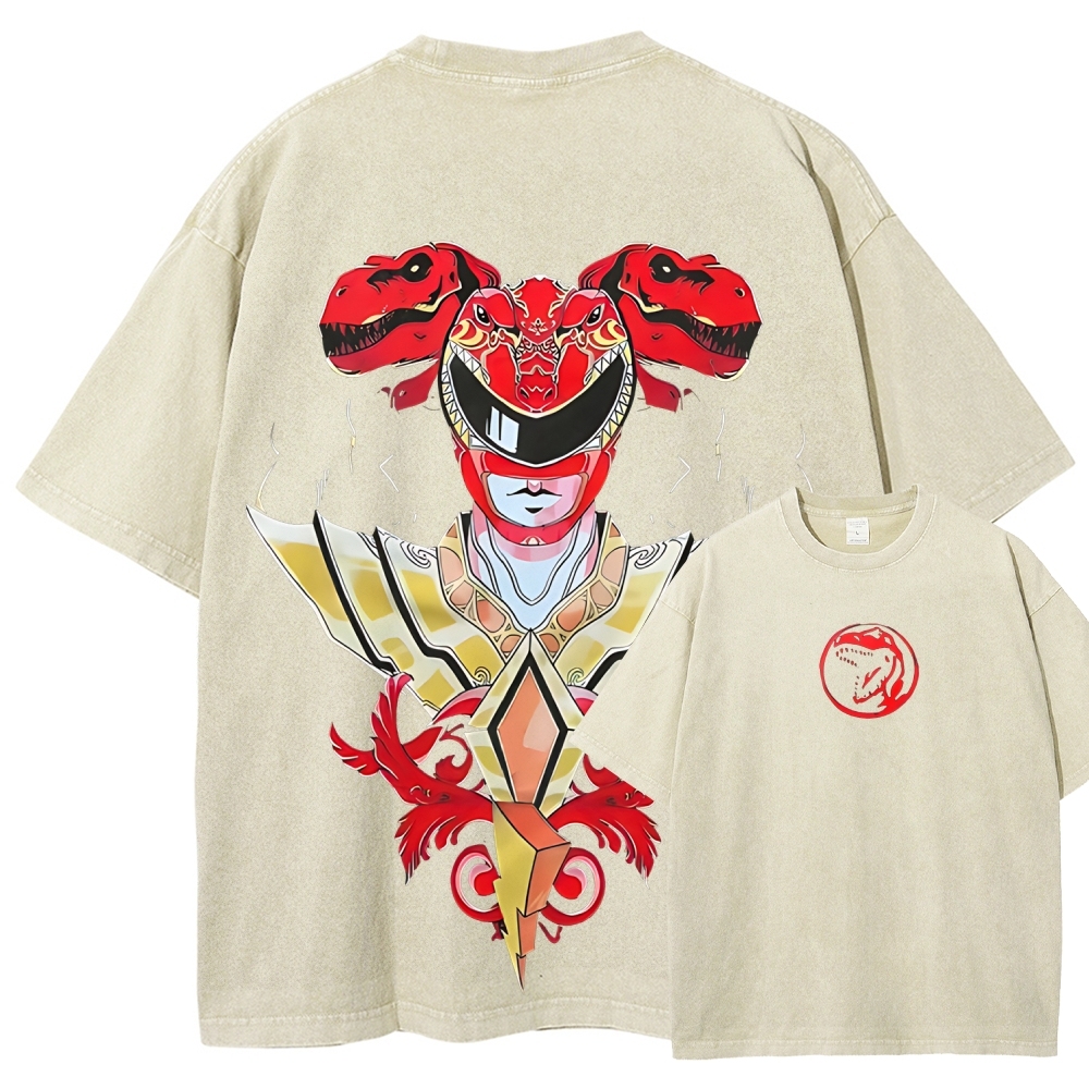 Power Rangers Printed Unisex Washed T-shirt