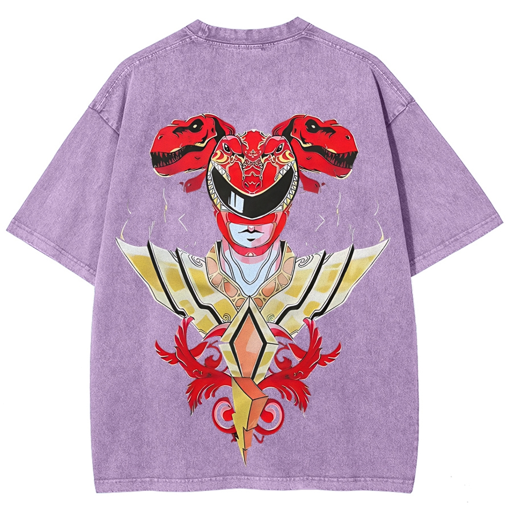 Power Rangers Printed Unisex Washed T-shirt