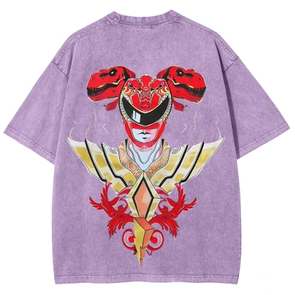 Power Rangers Printed Unisex Washed T-shirt