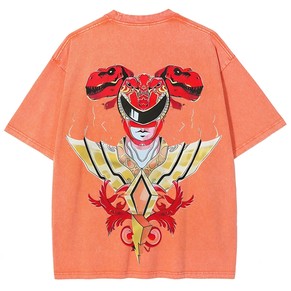 Power Rangers Printed Unisex Washed T-shirt