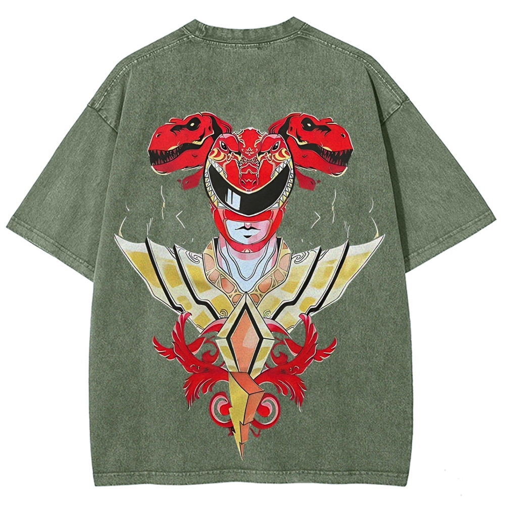 Power Rangers Printed Unisex Washed T-shirt