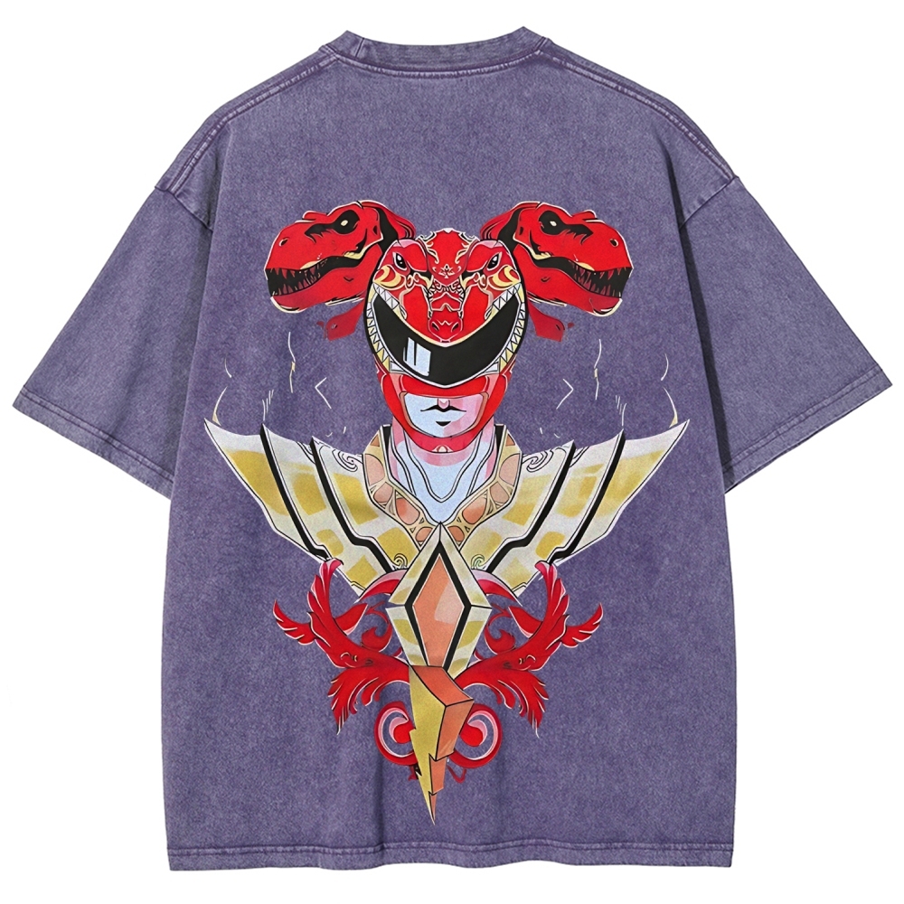 Power Rangers Printed Unisex Washed T-shirt
