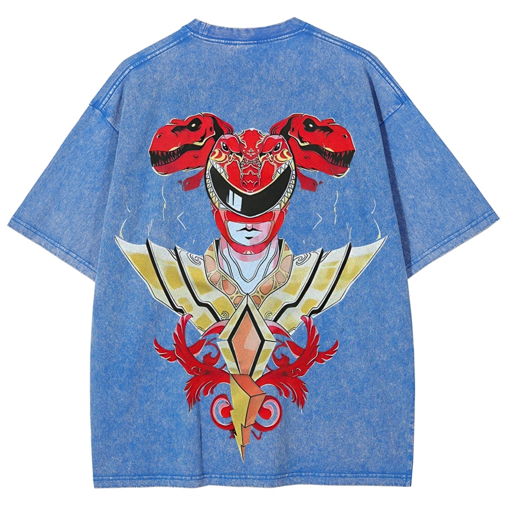 Power Rangers Printed Unisex Washed T-shirt