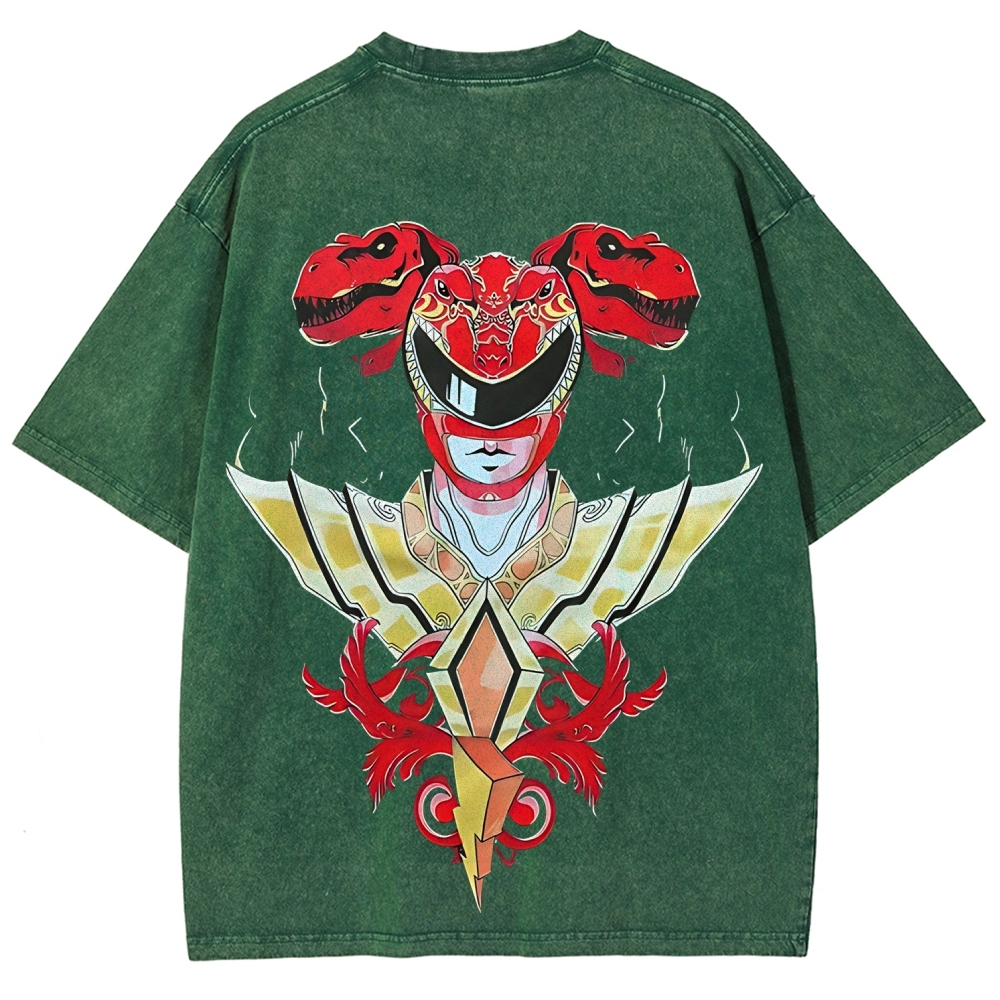Power Rangers Printed Unisex Washed T-shirt