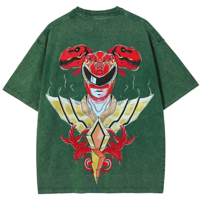 Power Rangers Printed Unisex Washed T-shirt