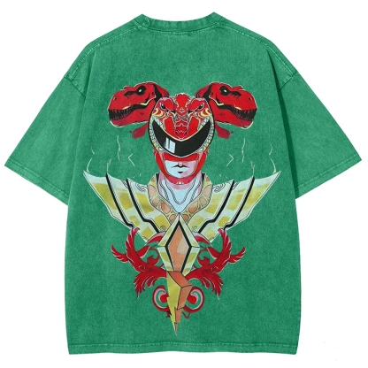 Power Rangers Printed Unisex Washed T-shirt
