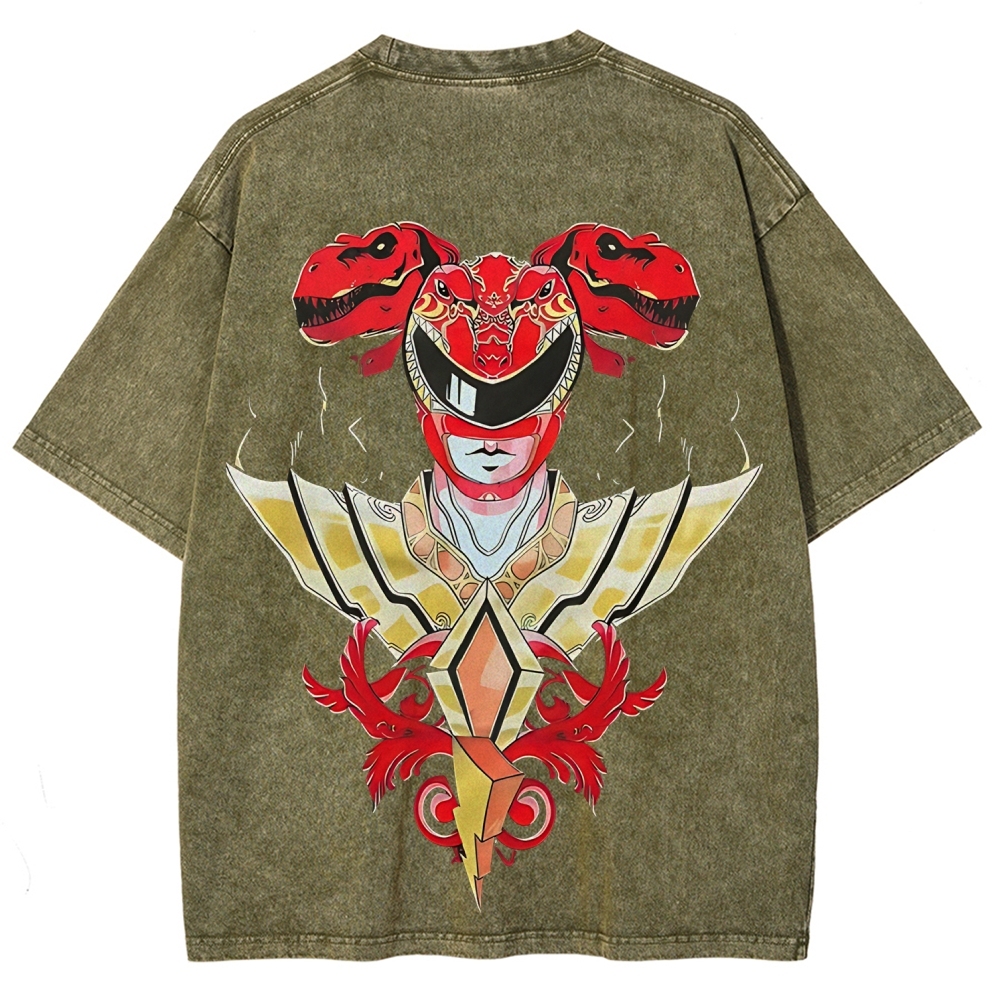 Power Rangers Printed Unisex Washed T-shirt