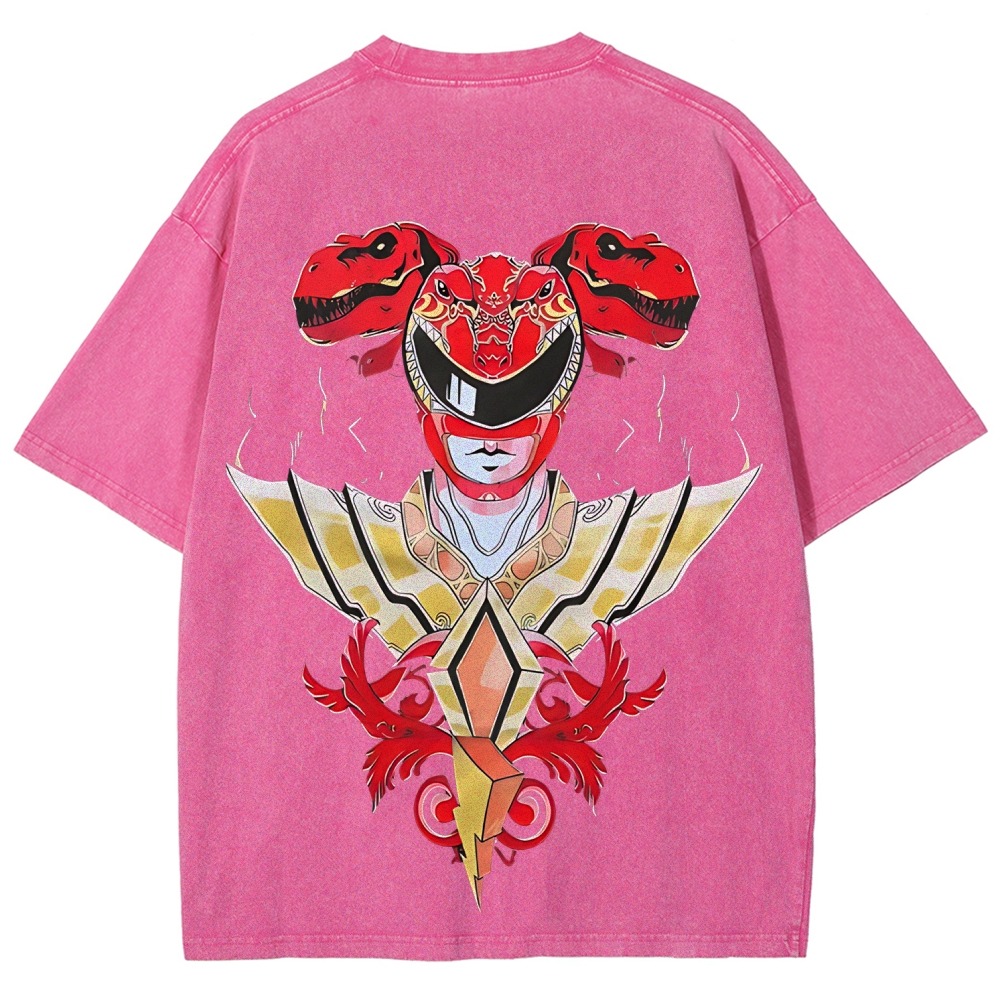 Power Rangers Printed Unisex Washed T-shirt