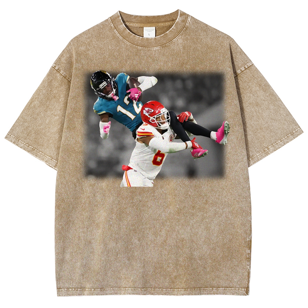 Unisex Fit Washed T-Shirt | Travis Hunter