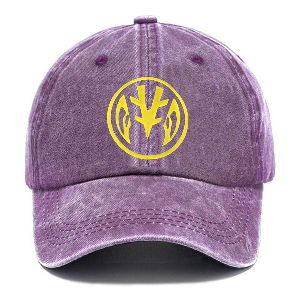 Unisex Vintage Casual Washed Cap | Power Rangers