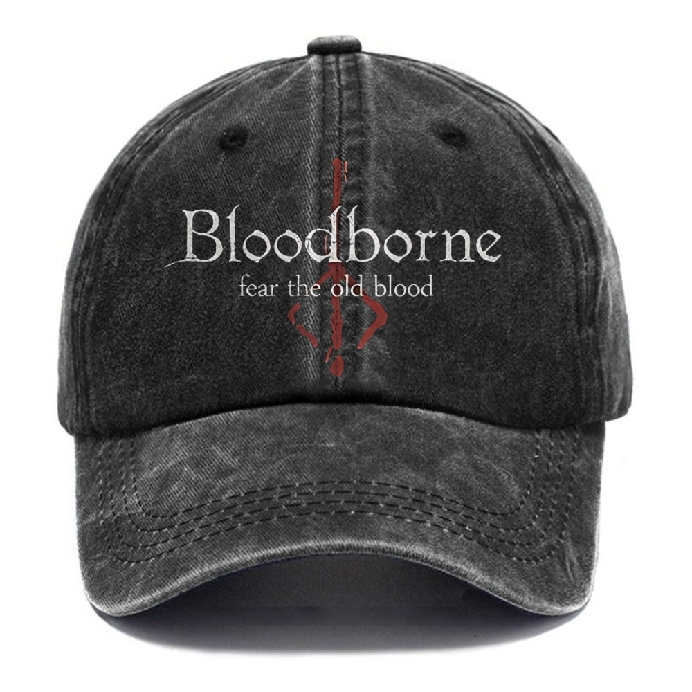 Unisex Vintage Casual Washed Cap | Bloodborne